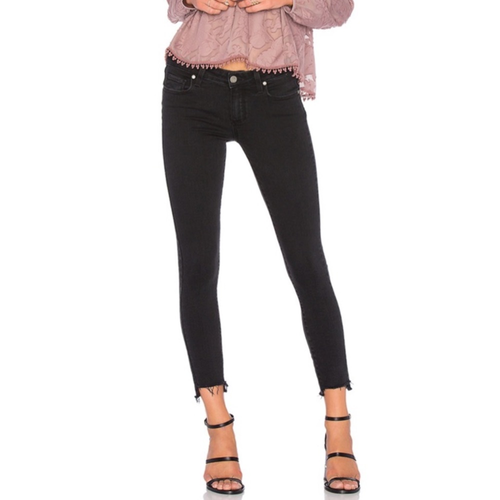 Verdugo Ankle Uneven Hem jeans Vintage Black PAIGE